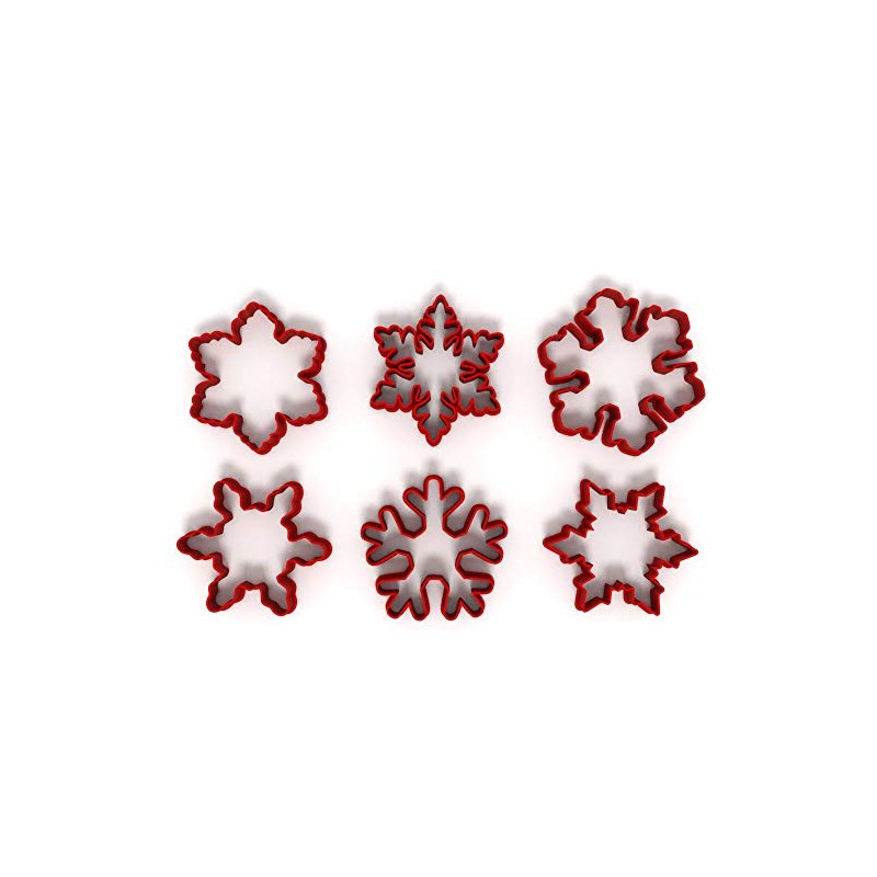 3CM Snowflake Set of 6 Cookie Fondant Clay Cutters