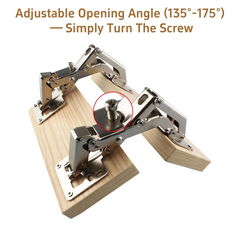 HBL' 2 Pack Soft Close Cabinet Hinges, 135-175 Degree Hydraulic