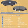 GuuYebe 8 PCS Brake Pads Front and Rear Kit, For
