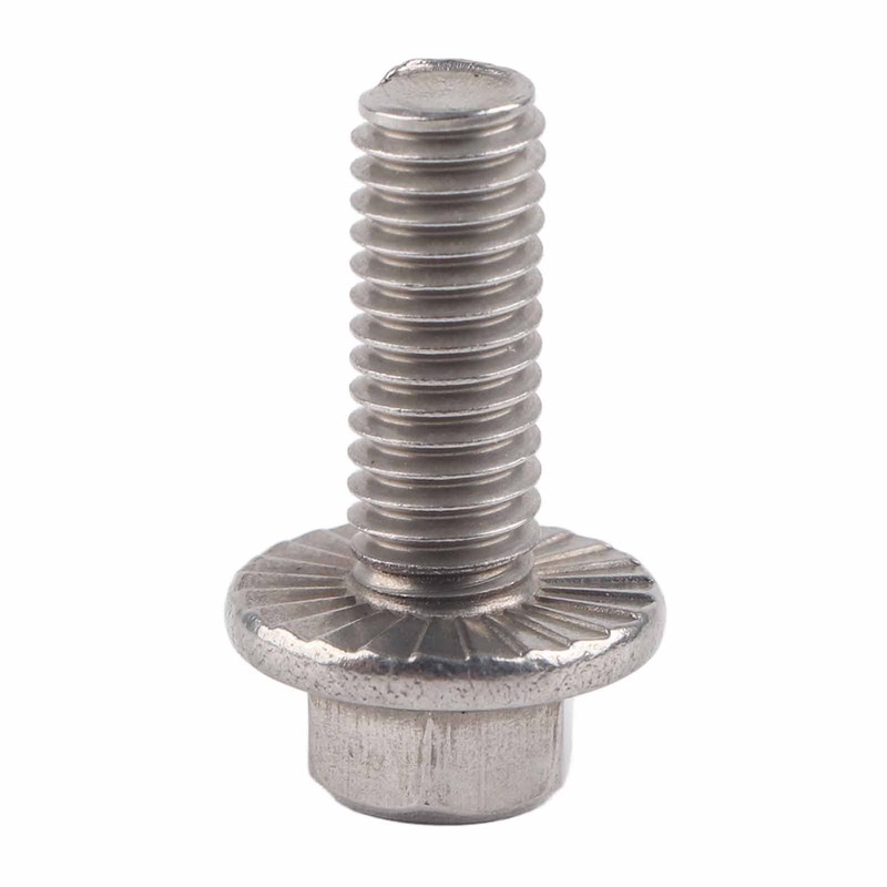 10pcs M6 Stainless Steel Flange Head Flange Head Screw Flange