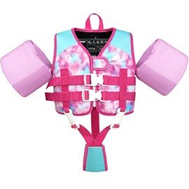 Gogokids Kids Swim Vest Float Armbands, Toddler Jacket-style Swimming Buoyancy Flotation with Adjustable Straps Children Float Jacket for Boys Girls (2-3 Years/15-19 KG)