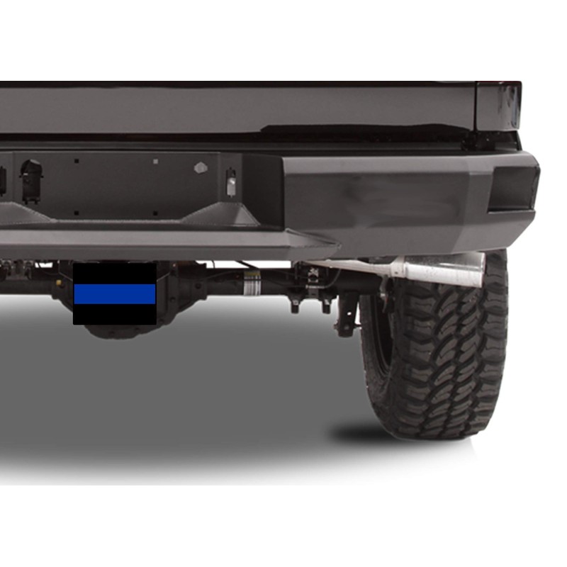 Black & Blue Thin Blue Line Flag Trailer Hitch Cover
