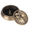 Brass Incense Burner Alloy Metal Stick with Lid Buddhist Supplies