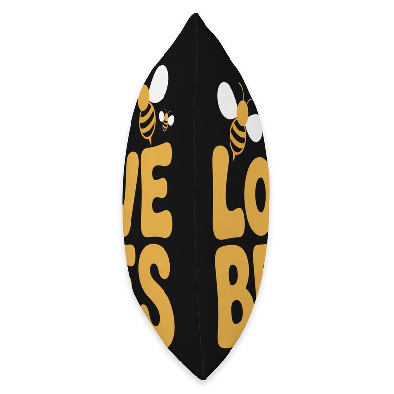 I Love Bees Cute Honeybee Lovers Statement Throw Pillow