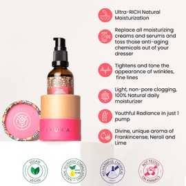 iYURA Yauvari Youth Spring Moisturising Cream for Dry, Aging Skin, Alternative to Anti-Ageing Moisturisers, Pure Natural Serum, Reduces the Appearance of Wrinkles & Fine Lines, 30 ml