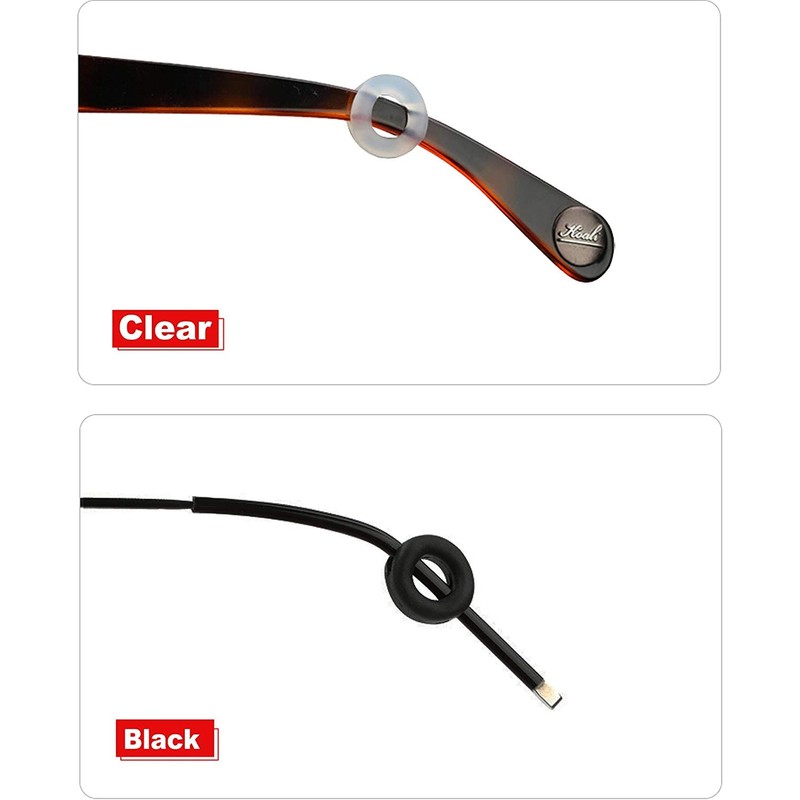 MOLDERP Glasses Ear Grip - Eyeglasses Temple Tip Sleeve Retainer,Anti-Slip