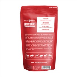WildTech GameGrip Food-Safe Adhesive Strips (10 Strips per Pack) - for Removing Hair and Debris from Game Meat When Skinning, Field Dressing, or Processing Wild Game Before Placing in Game Bags