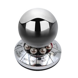 Hsthe Sea Decision Maker Metal Ball, Prophecy Fate Decision Ball, Office Finger Spinner Anti-Stress Decompression Ball, Destop Decoration, Birthday Gift