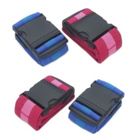 EuroDiscount Suitcase Strap Luggage Strap Luggage Lock Suitcase Belt 4.8 cm x 180 cm Set of 4