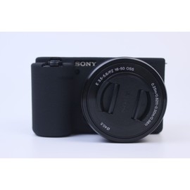 BolinUS ZV-E10 Case, Fullbody Ultra-thin Lightweight Rubber Soft Silicone Housing Case Bag Cover for Sony Alpha ZV-E10 ZVE10 (Black)