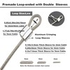 Floyutin 10 Pcs 2mm Wire 12 inch Vinyl Coated Stainless