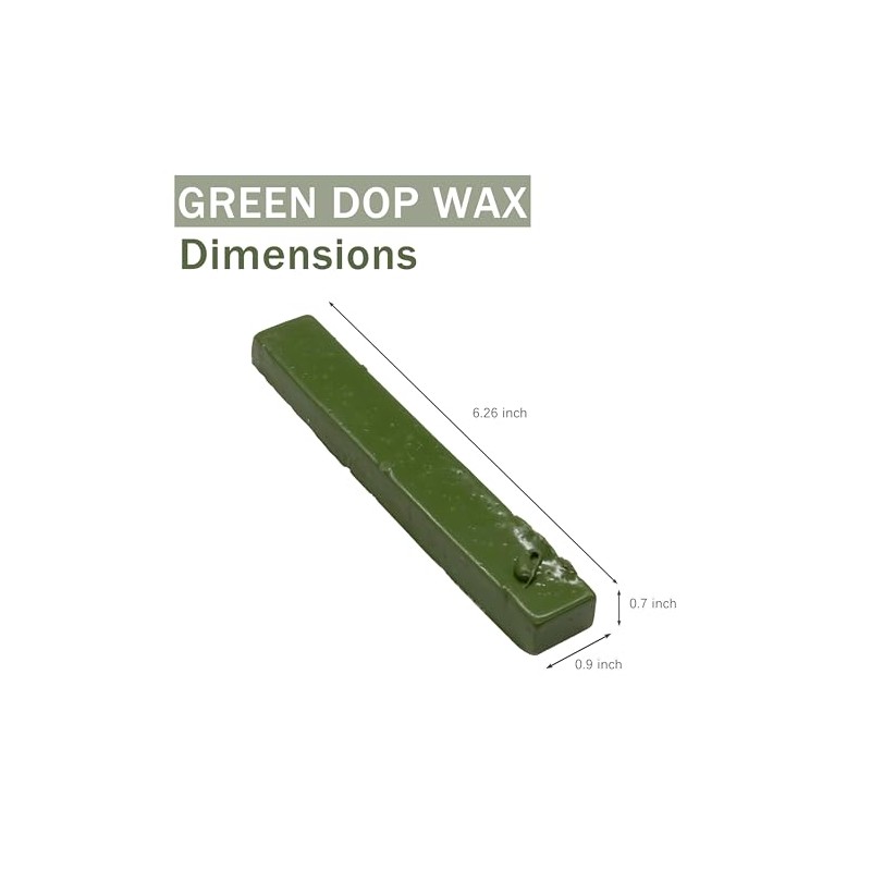 showingo 4 Sticks of Green DOP Wax Kit for Lapidary