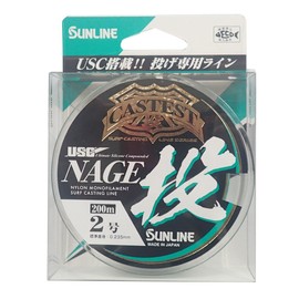 SUNLINE Nylon Line CASTEST Throw, 668.4 ft (200 m) Single Item, No. 2, 4 Colors