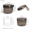 Uouovo Upgraded Large Denture Bath Box Cup No-Leak Denture case