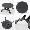YEWTUTIS Multi-Functional Metal Stand for Desktop Black Sand Effect Speaker