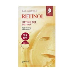 goodall I have read the notice and agree to use Goodal Black Carrot Vita A Retinol Elasticity Lifting Mask (4 pieces). / 구달 흑당근 비타A 레티놀 탄력 리프팅 마스크 4매 1개 공지사항을 확인하였으며 활용에 동의합니다.