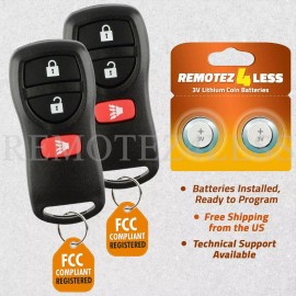 Remotez4less 2 For 2008 2009 2010 2011 2012 2013 Nissan Frontier Xterra Car Remote Key Fob