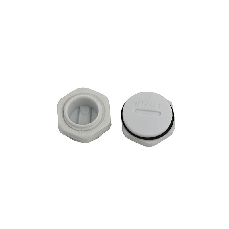 sourcing map GLW-M20G Nylon Male Thread Cable Gland End Cap