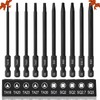 Set of 10 Triangle Screwdriver Bit, 89 mm Special Screwdriver