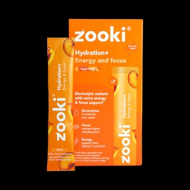 Zooki Hydration+ Energy & Focus Peach Flavour