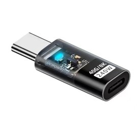 chenyang USB C Stecker USB4 Typ C 240W Leistung 40Gbit/s Daten 8K Video Verlängerungsstecker Adapter transparent mit LED