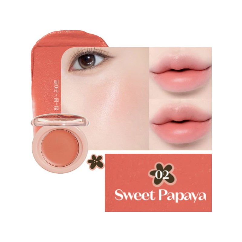 ETUDE Fruity Lip & Cheek Blur Balm 2.3g, Color:04 Blushing