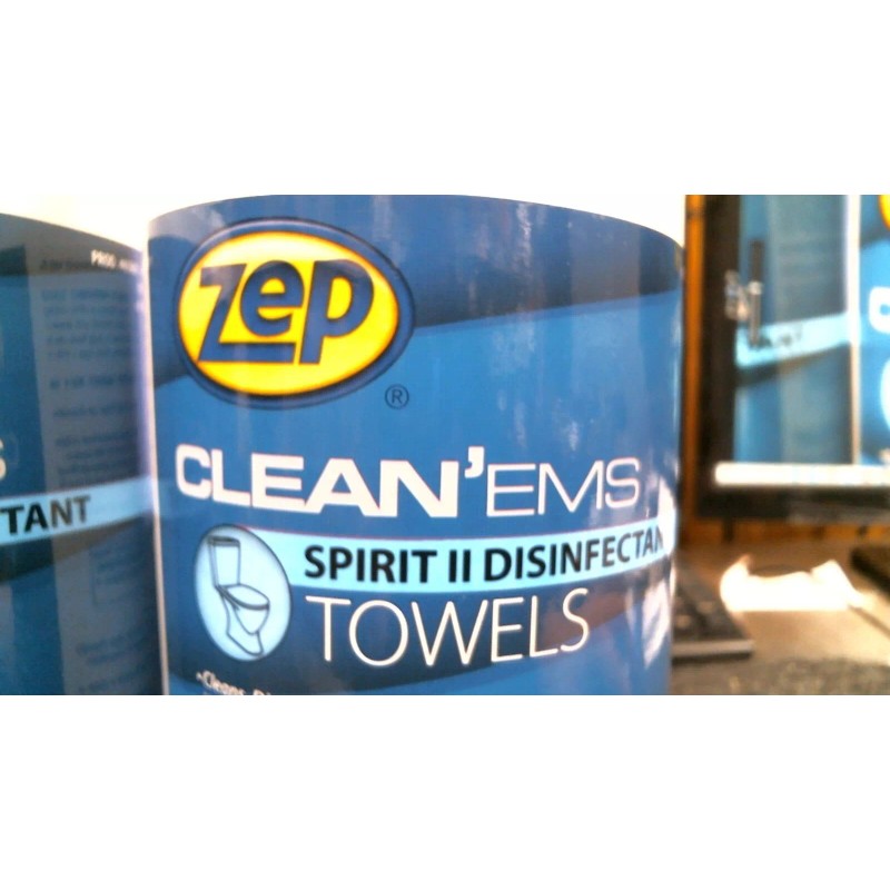 ZEP 3 Pack-Zep Cleaning Towels 650812, 7"x12" Wipe, Clean'ems NEW