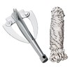 Gatuida Weed Remover Tool Folding Aquatic Grass Cutter Durable Stainless