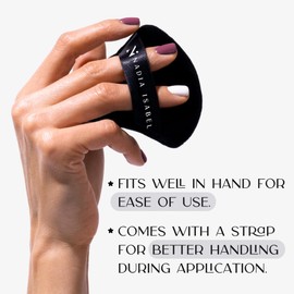 Powder Puff by Nadia Isabel - Makeup powder puff Soft powder puff - Washable powder puff - Professional powder puff - Cosmetic puff - Hypoallergenic powder puff - Luxury powder puff