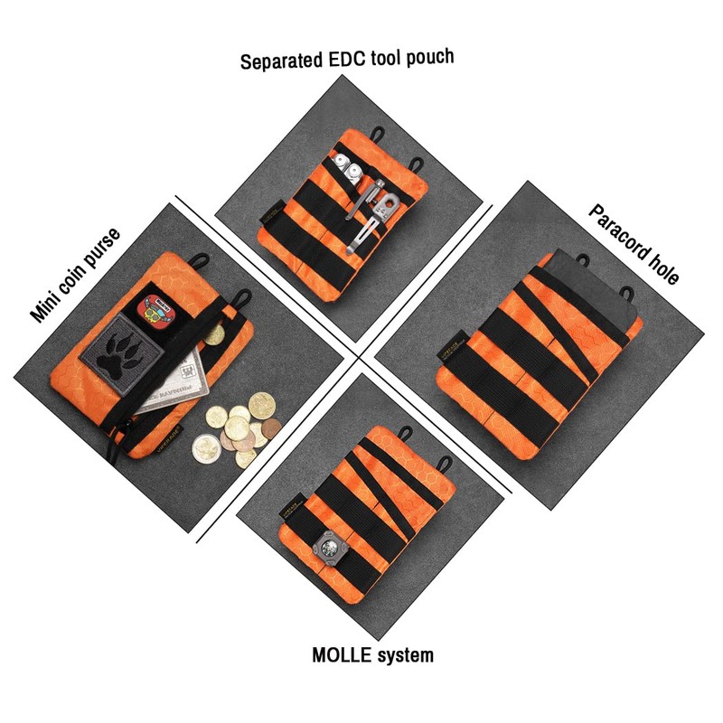 VIPERADE VE3-P Pocket Organizer Pouch, Small EDC Pocket Pouch with