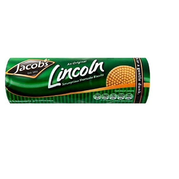 Jacob's Lincoln Scrumptious Shortcake Biscuits | Premium Classic Cookies | Made in Ireland | Pack of 4