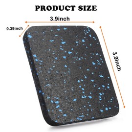 Treadmill Mat Pads,Exercise Equipment Mat,Soundproof Floor Mat,High-Density Rubber Mats for Floor Protection,Shock Absorbing Mat,Colour Dot Fitness Thickening Mat,Black (8)