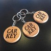 Car Key Fob Engraved Wooden Keyring Keychain Made to Last