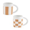 Mud Pie Stripe Terracotta Mug