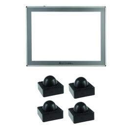 Acurit Thin Line Light Box Tracing Tablet for Artist, Cartoonist, Animation, Drawing, Sketching- Adjustable LED Brightness Levels - Includes Upsyde Leaning Angle Pucks - Tablet Size 12 x 17