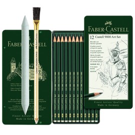 Faber-Castell 119065 Castell 9000 Pencil Set of 12 8B - 2H (Pack of 12)