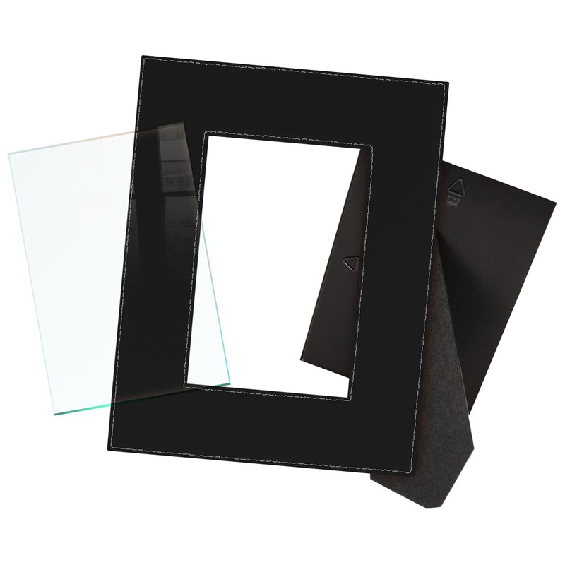 ThisWear Large Photo Frame Golden Retriever Paw Prints 8x10 Leatherette