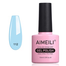 AIMEILI Semi-permanent Manicure Nail Polish Soak Off UV LED Gel Nail Polish - Ixia Viridiflora (112) 10ml