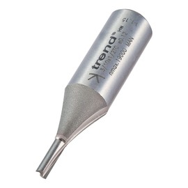Trend Professional Straight Two Flute Router Cutter Bit, 1/2 Inch Shank, 3.2mm Cut Diameter, Tungsten Carbide Tipped, 3/10X1/2TC