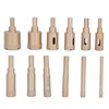 12Pcs Diamond Hole Saw Kit Carbon Steel 6 to 35mm