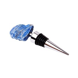 Genuine All-Natural Gemstone Wine Bottle Stopper (Sodalite)