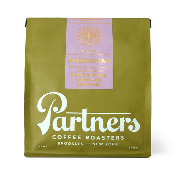 Partners Coffee, Manhattan Blend - 12 Ounce | Dark Roast