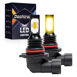 Dechiramo Compatibe for 1993-2003 Ford F150 Fog Light,3000K Amber Yellow light,Super Bright High Power H10/9140/9145 Fog Light Bulbs(2-Pack)