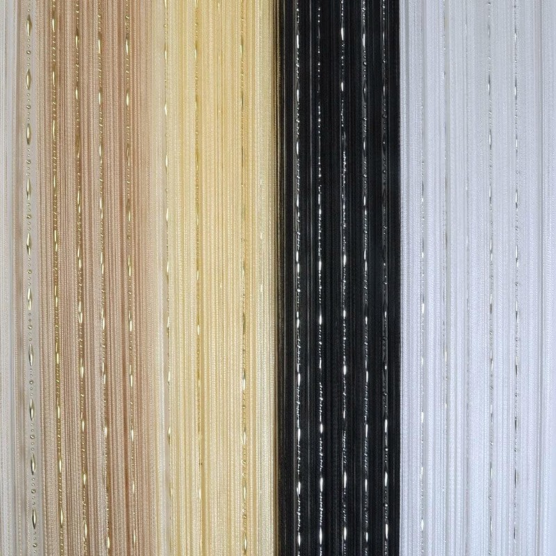 Zomanon 1m x2m Beaded String Curtain With Rod Processing Window