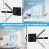 RAZCC Passage Door Handles, 5 Pack Square Black Interior Door
