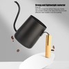 Black Stainless Steel Long Spout Drip Kettle Gooseneck Pour Over