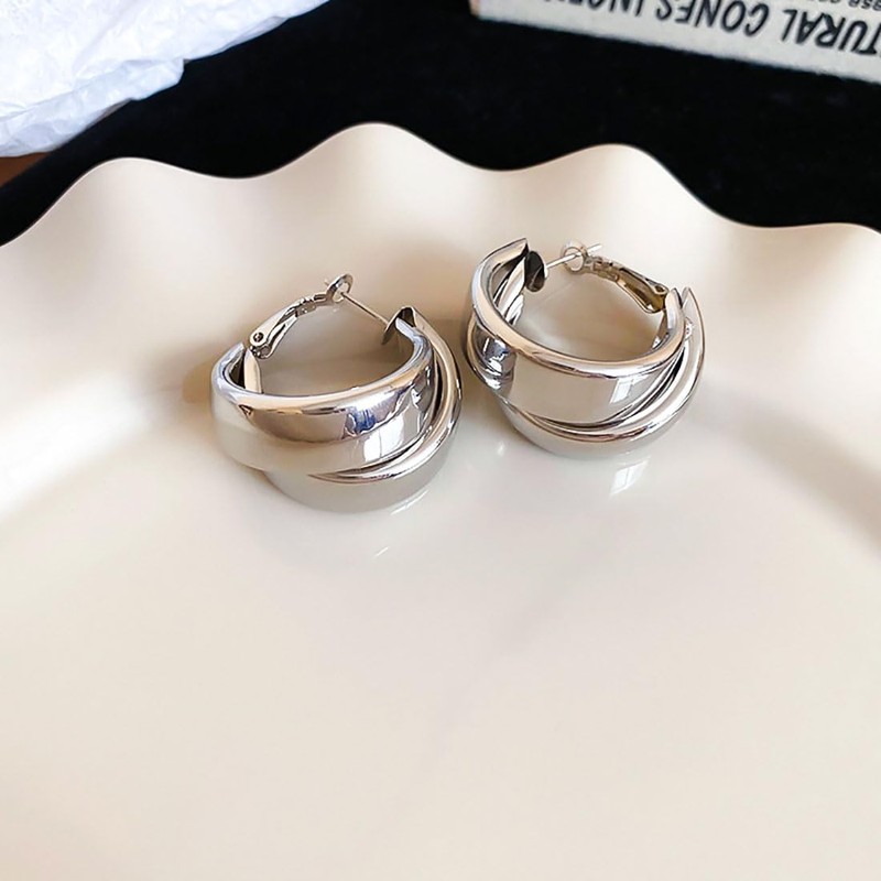 Danshinbow 1Pair Halbrunde Ohrringe Wasser Tropfen Ohr Anhänger Schmuck für