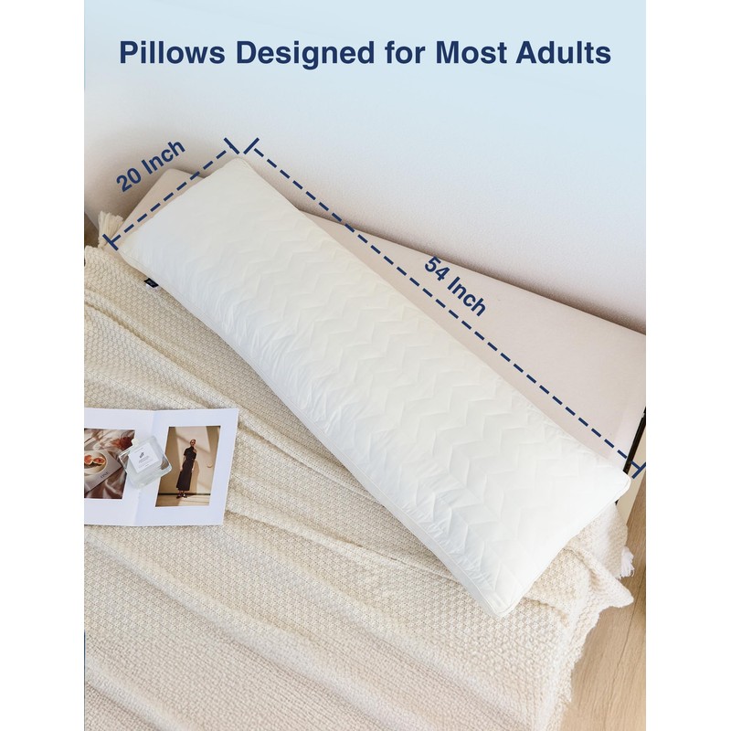 ZonLi Adjustable Memory Foam Body Pillow for Adults, Firm Support