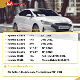 NITOYO A71210 Engine Motor and Transmission Mount Compatible with Hyundai Elantra 1.4T1.6T 2017-2020, Elantra GT 1.6T 2018-2020, IONIQ 1.6L 2017-2022, Kia 21-22 Seltos 1.6L, Replaces A71100, A71207