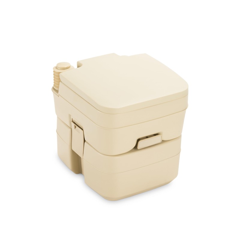 Dometic 301096602 5.0 Gallon Portable Toilet, Parchment